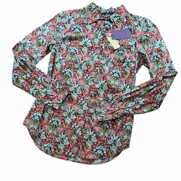 J. Crew Tops - J. Crew Liberty Fabric Floral Button Down